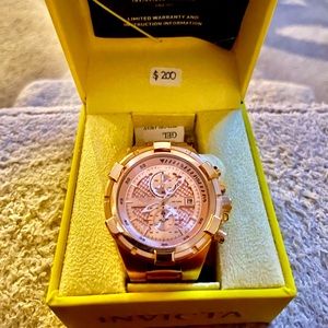 Invicta Rose Gold Watch